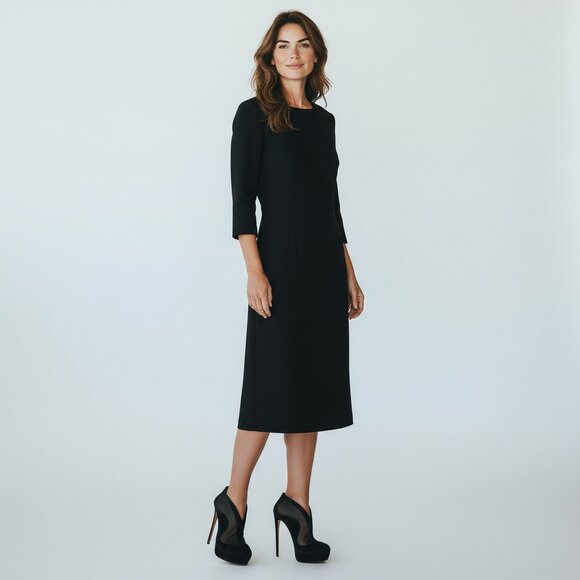 Alaïa Black Suede Mesh Accents Platform Ankle Boots – Size 9 - Picture 4 of 4